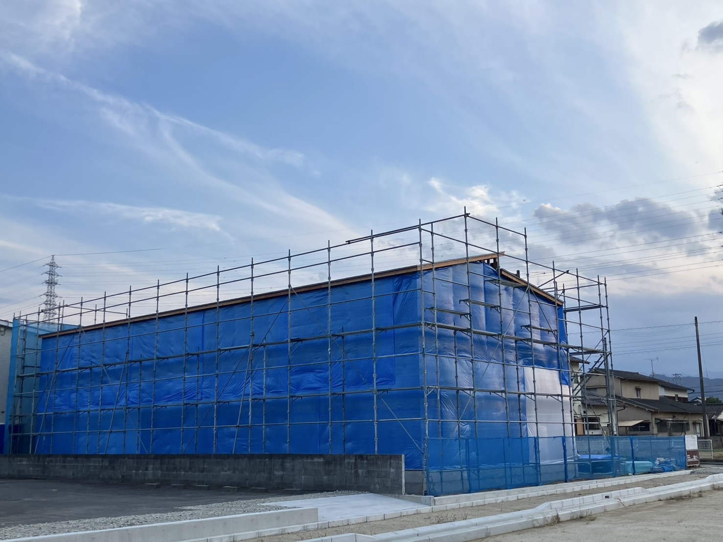 （仮称）今治市片山アパートPJ新築工事上棟