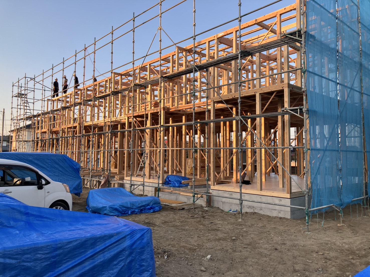 （仮称）今治市片山アパートPJ新築工事上棟